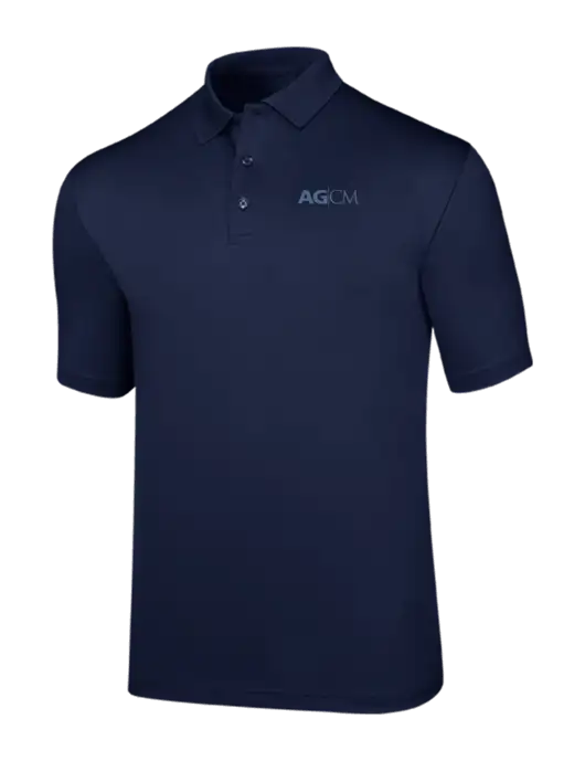 Callaway Opti-Dri Navy Chev Polo w/AG|CM Logo