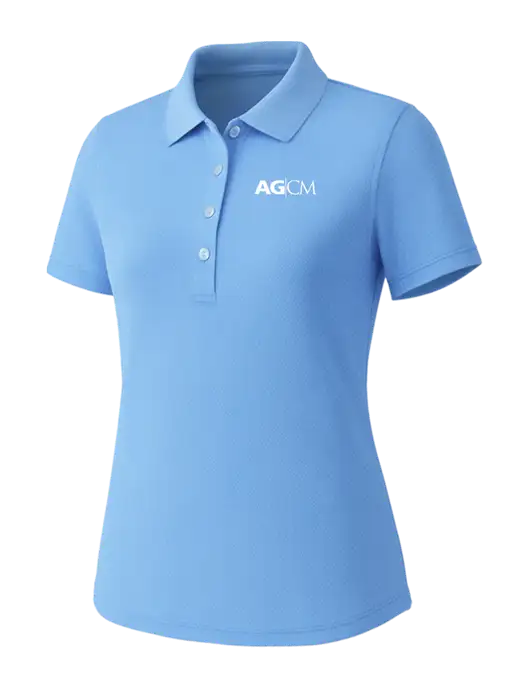 Callaway Womens Core Light Blue Performance Polo w/AG|CM Logo