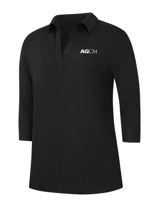 Womens Black Luxe Knit Tunic w/AG|CM Logo