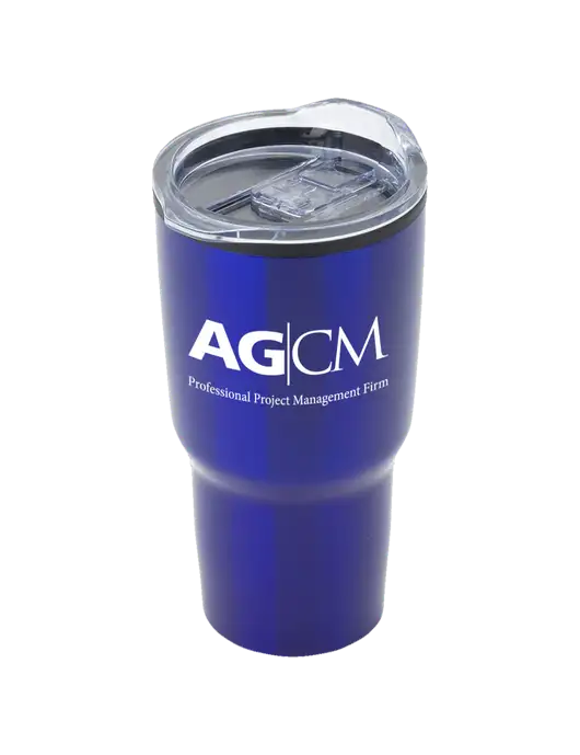 Odyssey Blue 30 oz Travel Tumbler w/AG|CM Logo