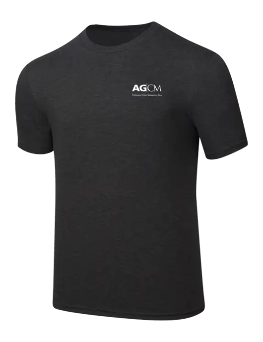Simply Soft Black Frost 4.5oz  Poly/Combed Ring Spun Cotton T-Shirt w/AG|CM Logo