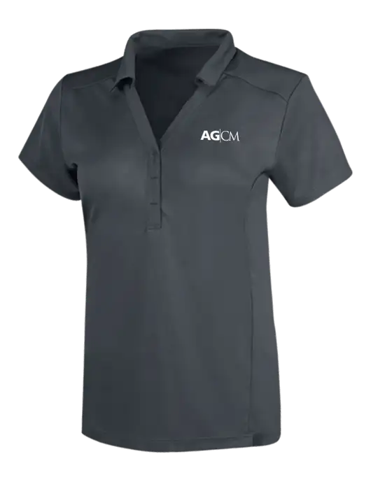 OGIO Dark Grey Womens Framework Polo w/AG|CM Logo