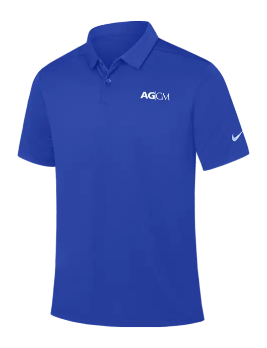 Nike Dark Royal Dry Essential Solid Polo w/AG|CM Logo