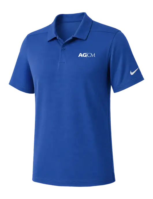 Nike Dark Royal Dry Essential Solid Polo w/AG|CM Logo
