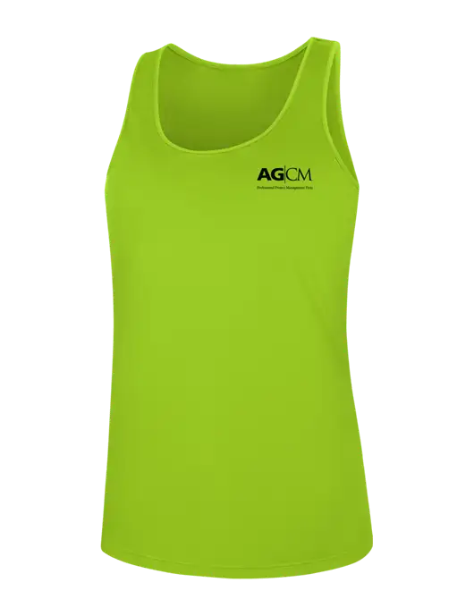 Womens Neon Green PosiCharge Competitor Racerback Tank w/AG|CM Logo