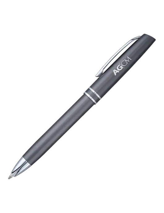Gunmetal Anguilla Black Ink Pen w/AG|CM Logo