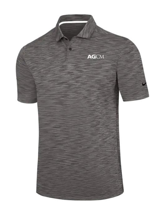Nike Dark Grey Dri-FIT Vapor Space Dyed Polo w/AG|CM Logo