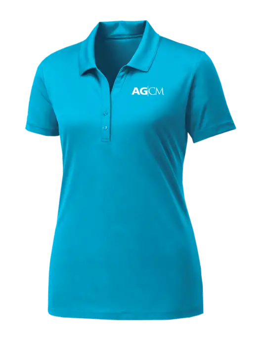 Womens Sapphire Blue PosiCharge Competitor Polo w/AG|CM Logo