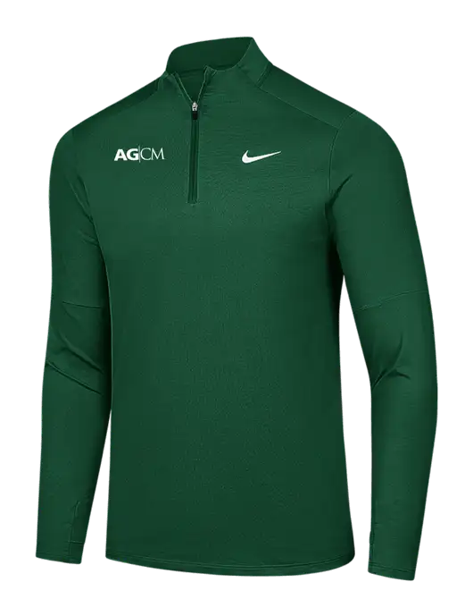Nike Dark Green Dri-FIT Element 1/2-Zip Pullover w/AG|CM Logo