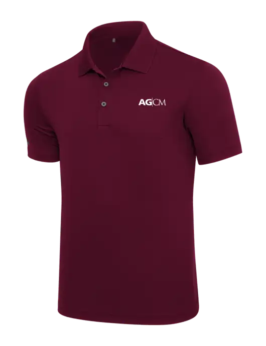 Adidas Maroon  Performance Polo w/AG|CM Logo