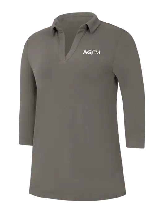 Womens Dark Grey Luxe Knit Tunic w/AG|CM Logo