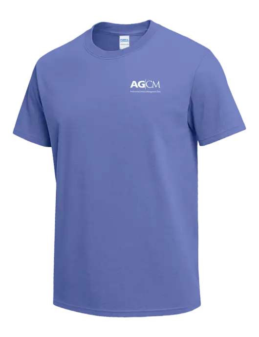 Light Purple Heavyweight 6.1 oz T-Shirt w/AG|CM Logo