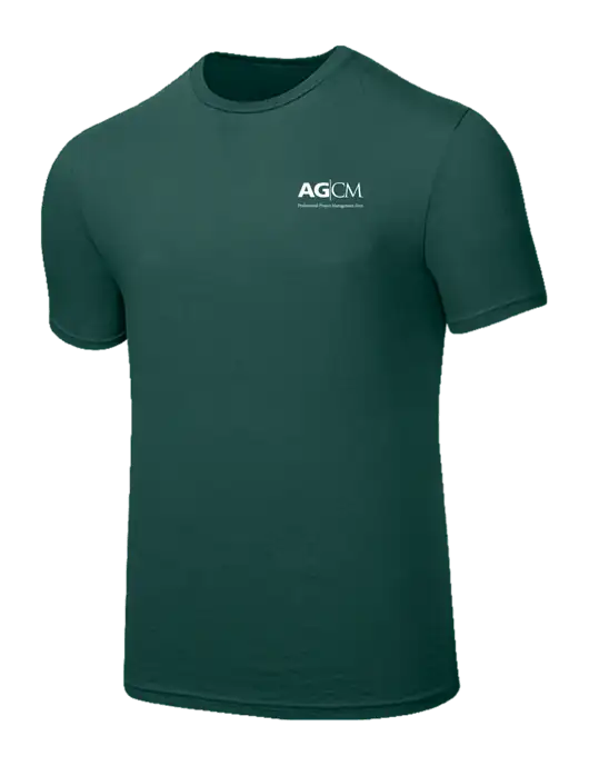 Seriously Soft Dark Green T-Shirt w/AG|CM Logo