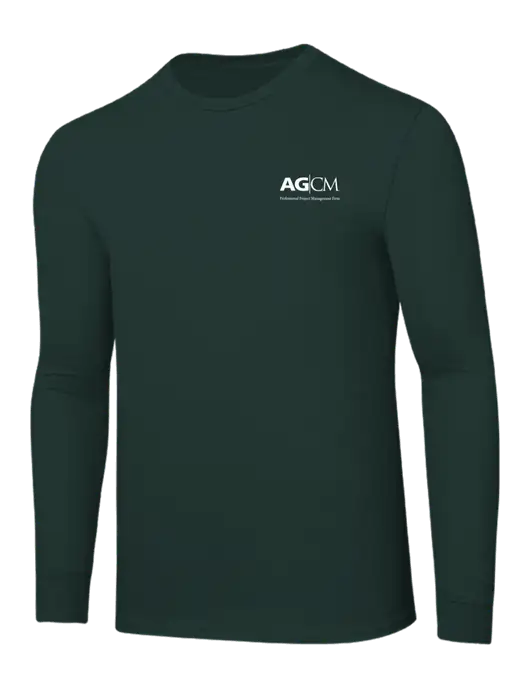 Core Blend Dark Green Long Sleeve Tee w/AG|CM Logo