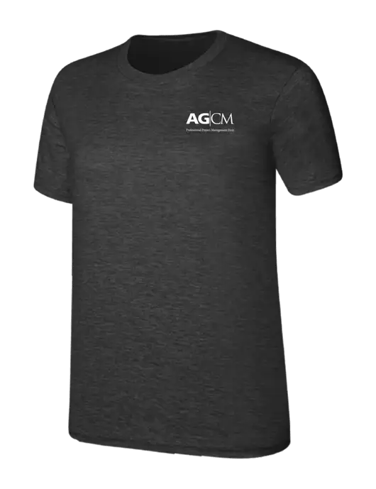 Womens Ring Spun Dark Heather Grey 4.5 oz T-Shirt w/AG|CM Logo