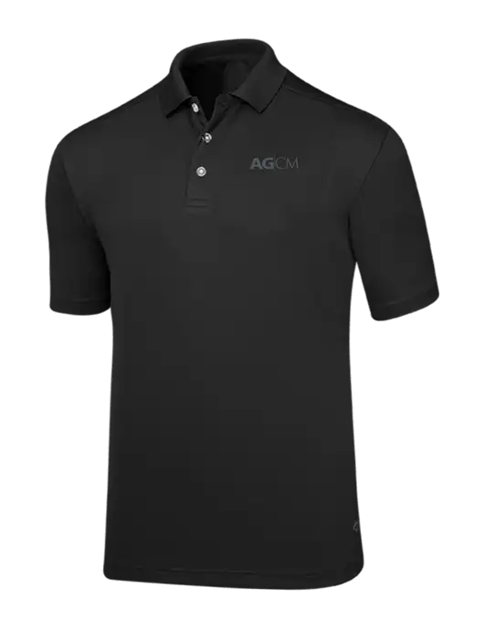 Callaway Core Black Performance Polo w/AG|CM Logo