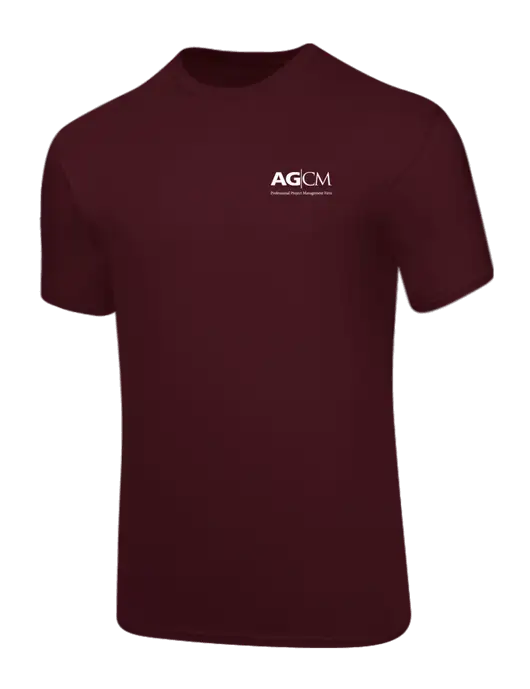 Core Blend Maroon T-Shirt w/AG|CM Logo