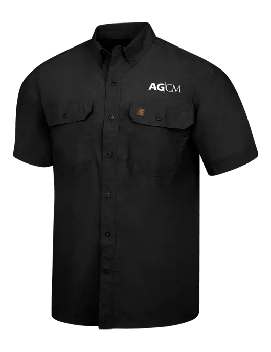 Carhartt Force Black Solid Short Sleeve Shirt w/AG|CM Logo