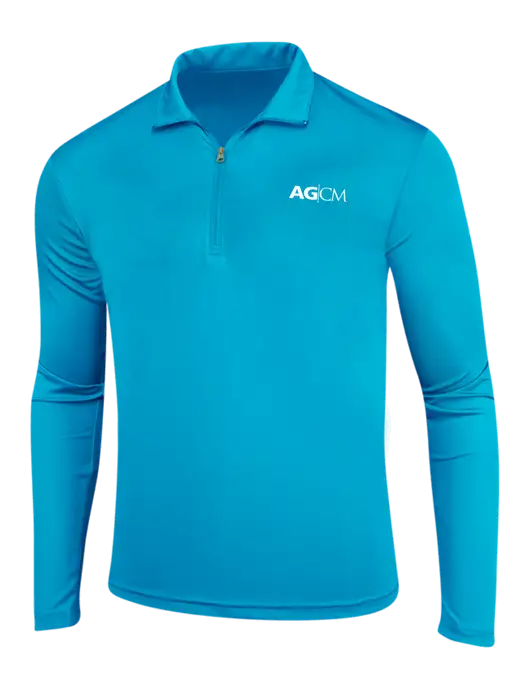 Sapphire Blue PosiCharge Competitor 1/4 Zip Pullover w/AG|CM Logo
