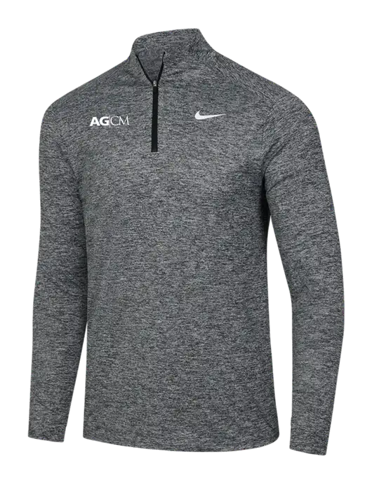 Nike Black Heather Dri-FIT Element 1/2-Zip Pullover w/AG|CM Logo