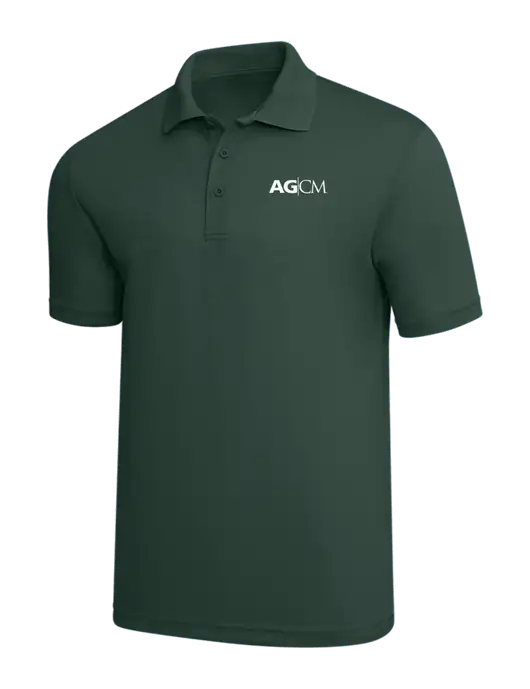 Dark Green PosiCharge RacerMesh Polo w/AG|CM Logo