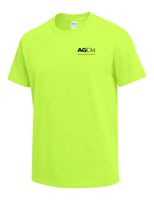 Safety Green Heavyweight 6.1 oz T-Shirt w/AG|CM Logo