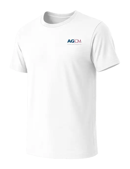 BELLA+CANVAS White Blend CVC Short Sleeve Tee w/AG|CM Logo