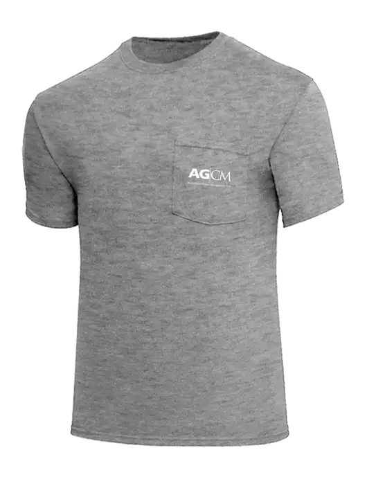 Core Blend Medium Grey Heather Pocket T-Shirt w/AG|CM Logo