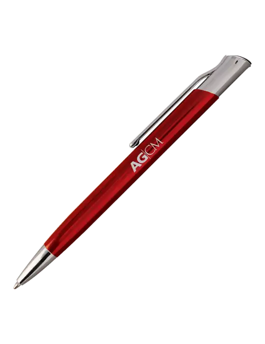 San Malo Red Pen - Black Ink w/AG|CM Logo