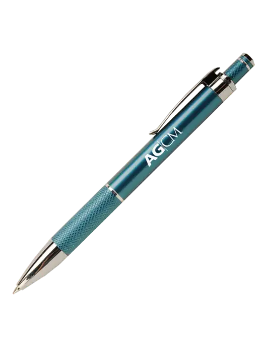 Diamond Etched Sapphire Pen - Black Ink w/AG|CM Logo
