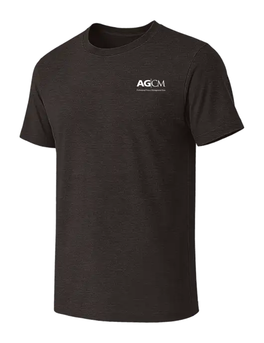BELLA+CANVAS Dark Grey Heather CVC Short Sleeve Tee w/AG|CM Logo