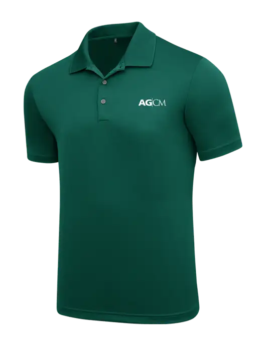 Adidas Dark Green  Performance Polo w/AG|CM Logo