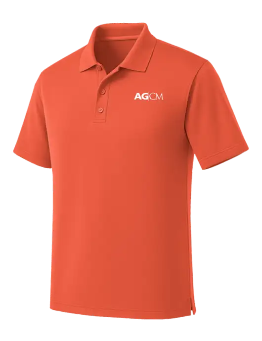 Coral Dry Zone UV Micro Mesh Polo w/AG|CM Logo