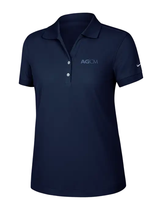 Nike Womens Dri-FIT Classic Dark Navy Polo w/AG|CM Logo