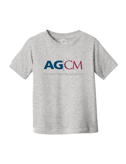 Rabbit Skins Light Grey Heather Toddler Fine Jersey Tee w/AG|CM Logo