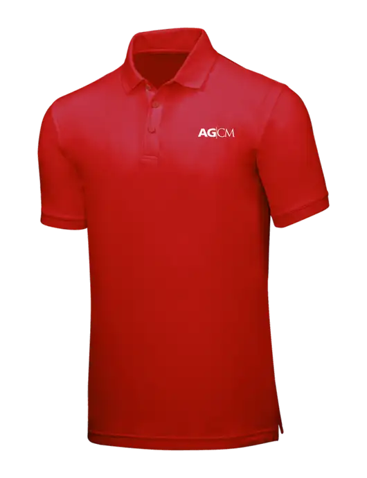 Red Core Classic Pique w/AG|CM Logo