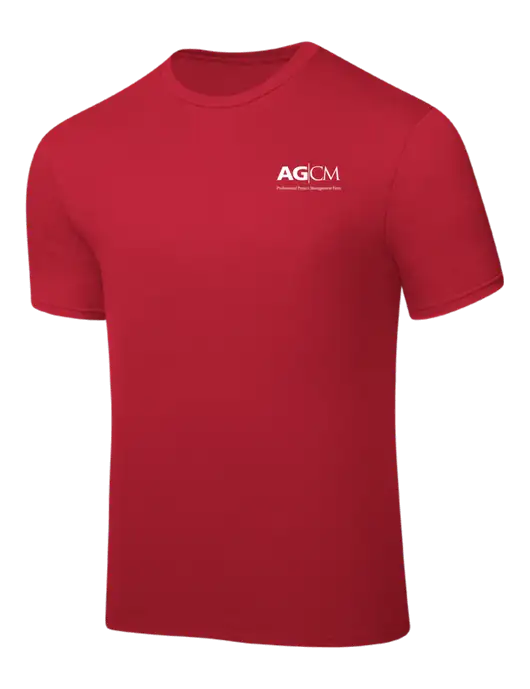Red PosiCharge Competitor Tee w/AG|CM Logo