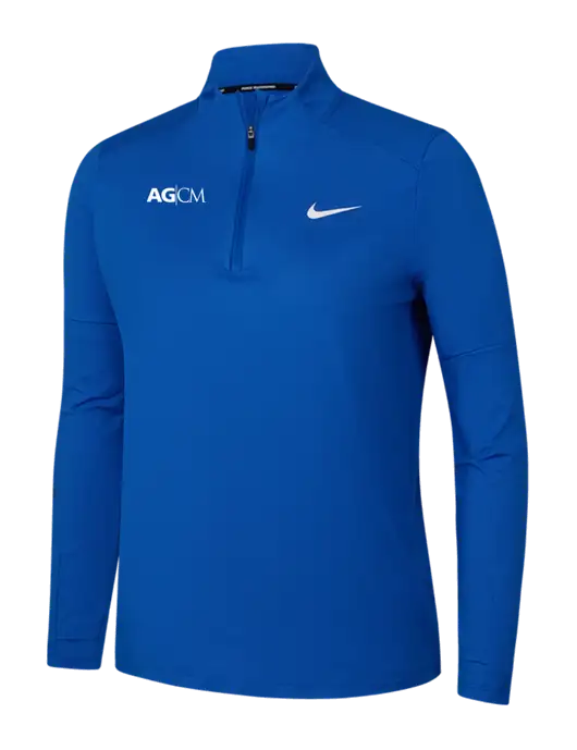 Nike Royal Womens Dri-FIT Element 1/2-Zip Pullover w/AG|CM Logo