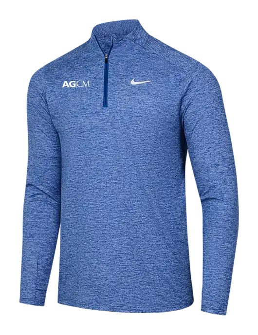 Nike Royal Heather Dri-FIT Element 1/2-Zip Pullover w/AG|CM Logo