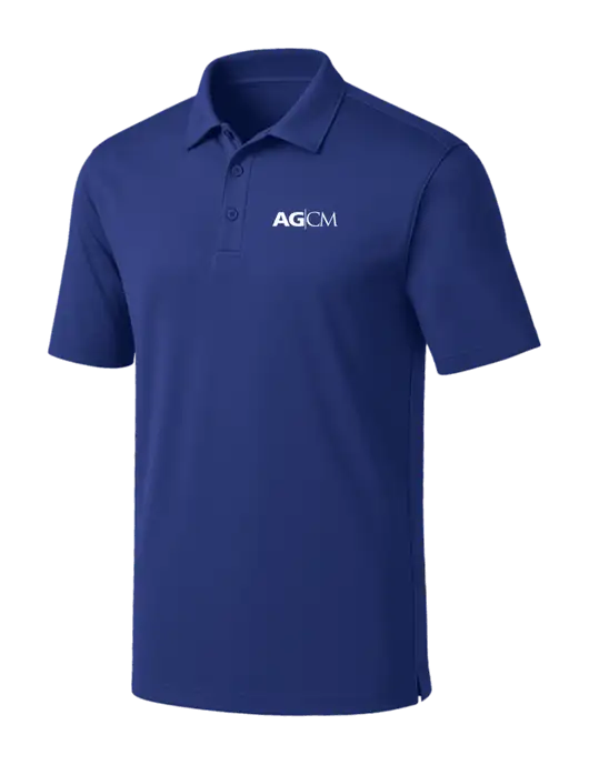 Dark Royal Silk Touch Performance Polo w/AG|CM Logo