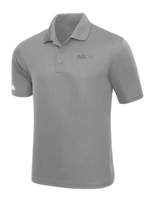 Adidas Light Grey Basic Sport Polo w/AG|CM Logo