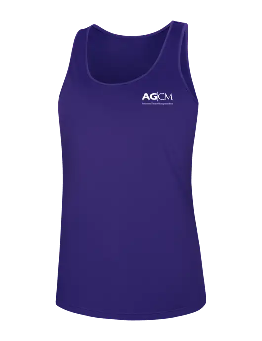 Womens Purple PosiCharge Competitor Racerback Tank w/AG|CM Logo