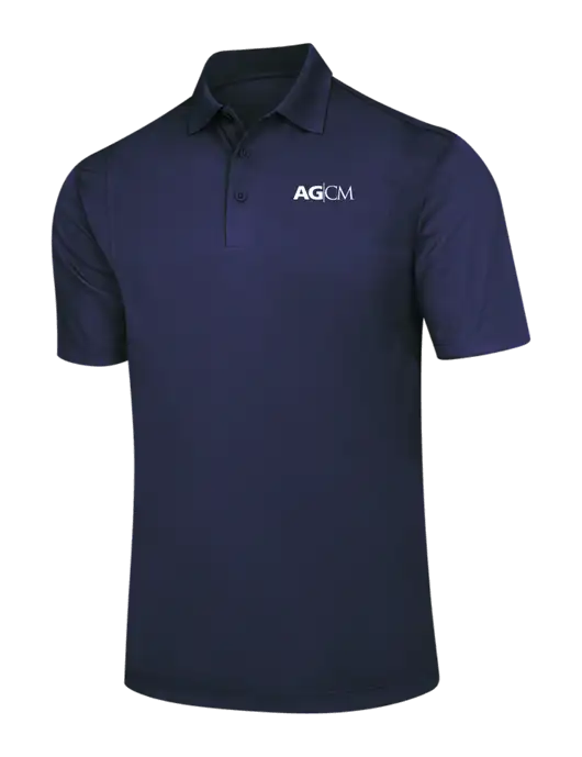 Navy Micropique Sport-Wick Polo w/AG|CM Logo