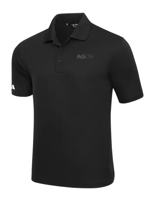Adidas Black Basic Sport Polo w/AG|CM Logo