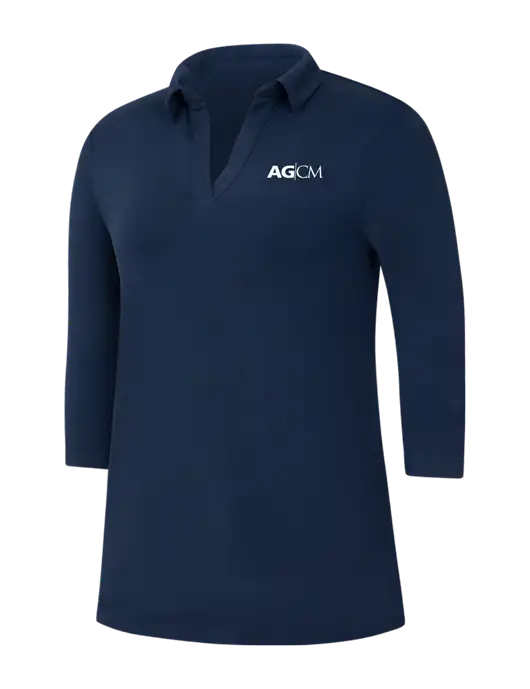 Navy Womens Luxe Knit Tunic w/AG|CM Logo