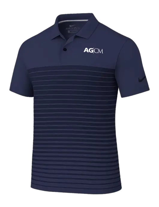 Nike Navy Dri-FIT Vapor Block Polo w/AG|CM Logo