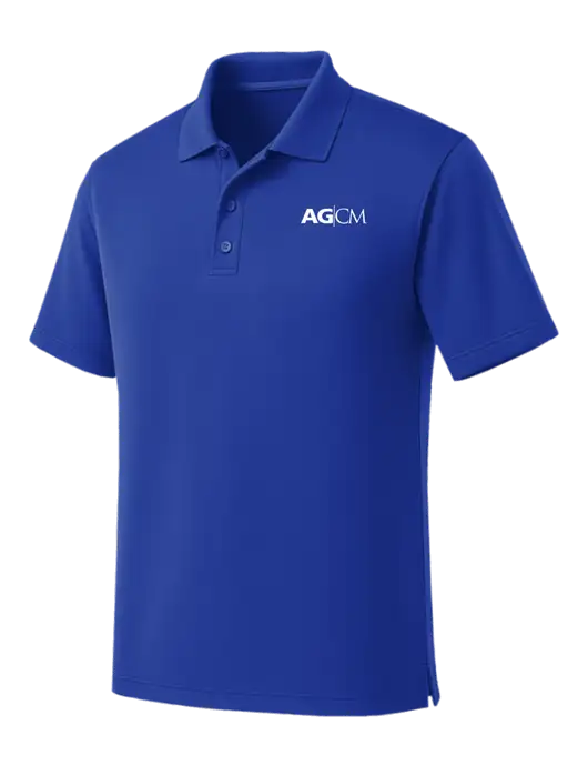 Dark Royal Dry Zone UV Micro Mesh Polo w/AG|CM Logo