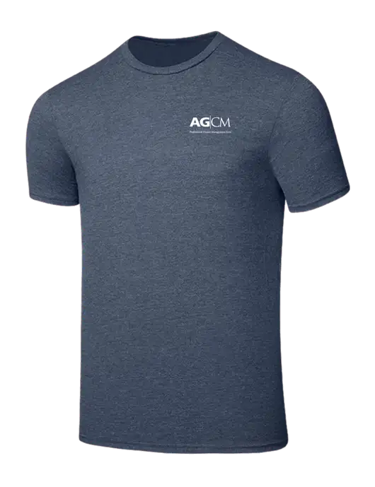 Seriously Soft Heathered Navy T-Shirt w/AG|CM Logo