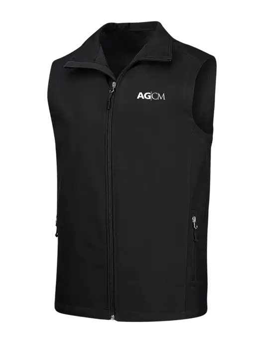 Black Core Soft Shell Vest w/AG|CM Logo