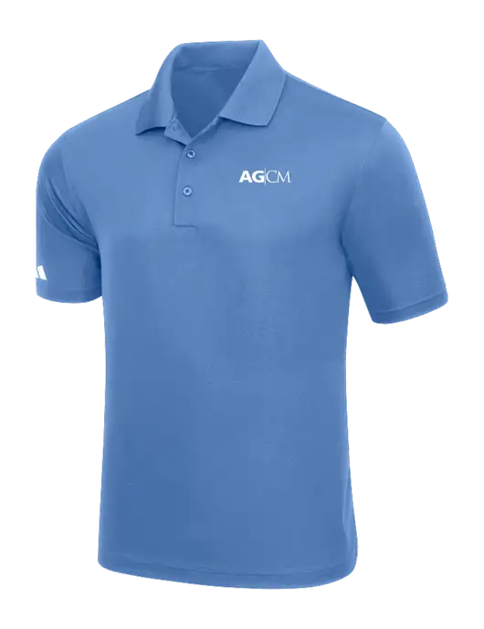 Adidas Carolina Blue Basic Sport Polo w/AG|CM Logo